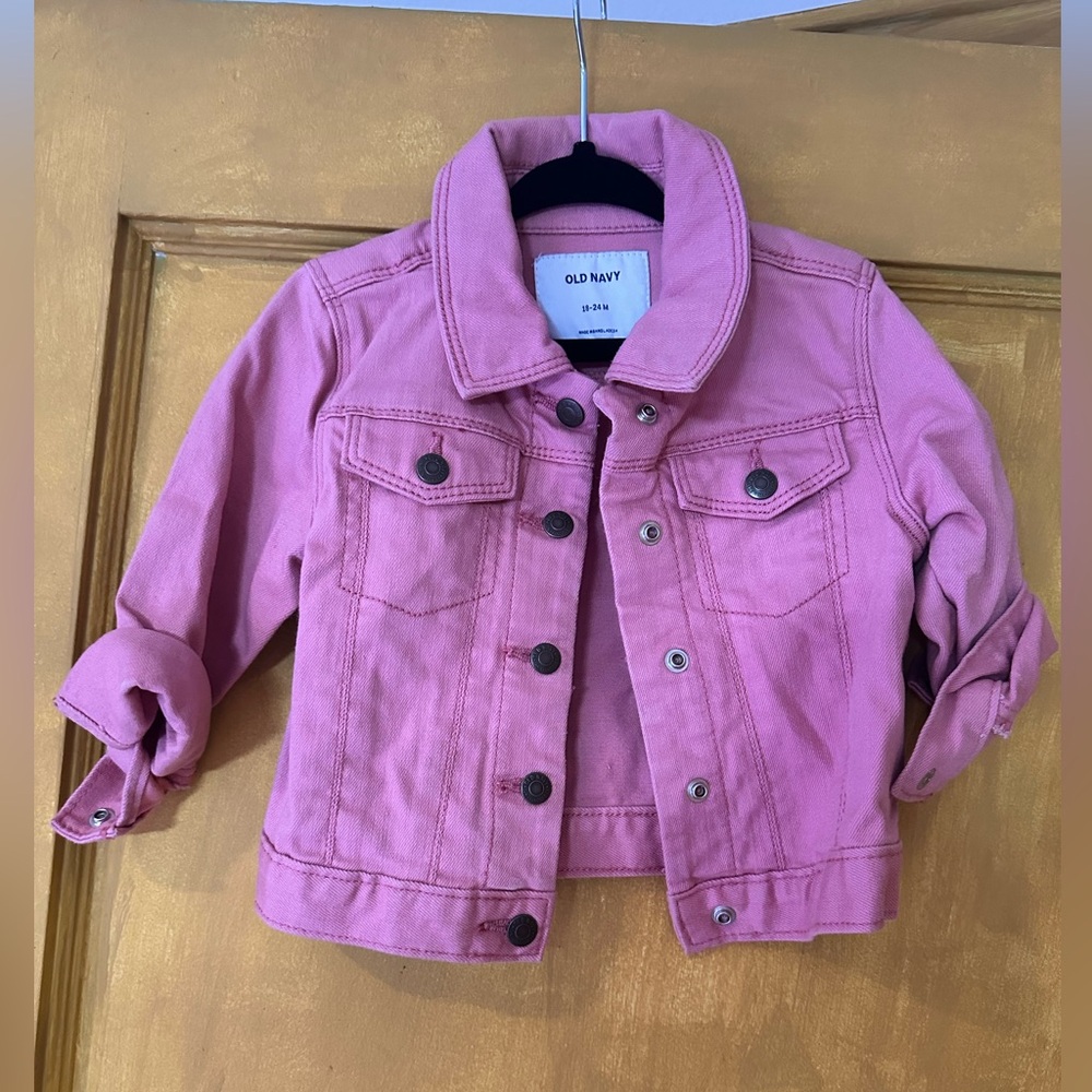 Old Navy Pink Denim Jacket